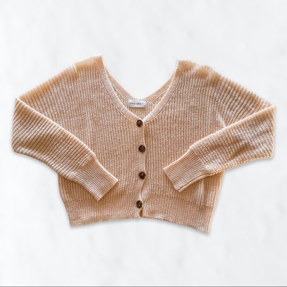 Luca + Grae Athens Peach Cardigan